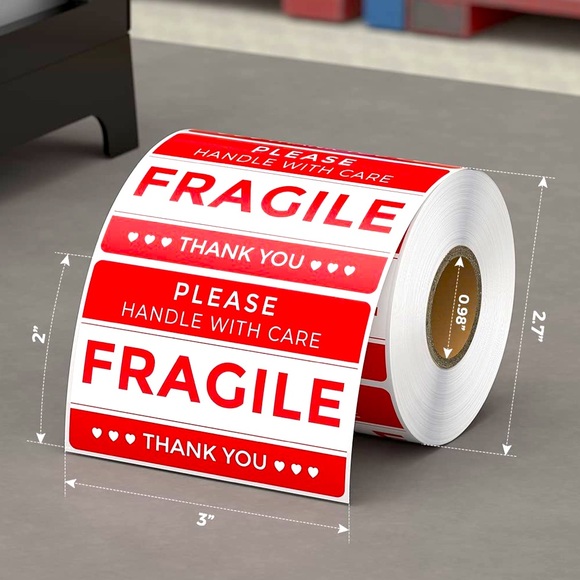 Office | 15 Fragile Stickers For Shipments | Poshmark